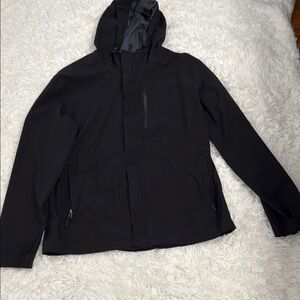 32 Degrees Black Raincoat Essential Outerwear